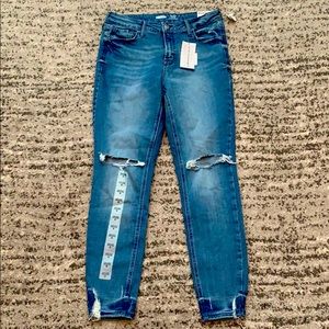 High rise super skinny jeans
